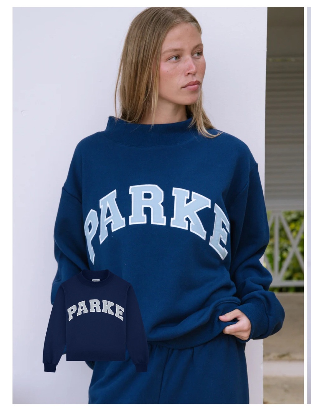 PARKE 💙 SOLD OUT! Seabreeze Varsity Mockneck S/M